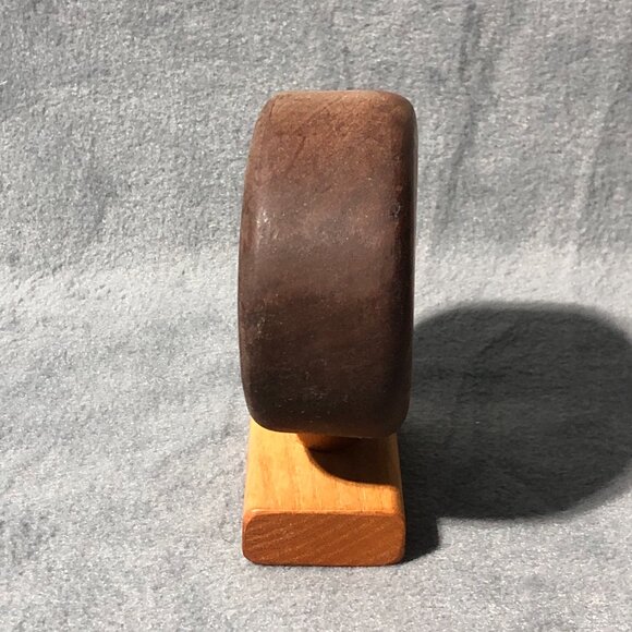 Vintage Wood Nutcracker Screw Twist Crank Pecan Walnut - Picture 4 of 7